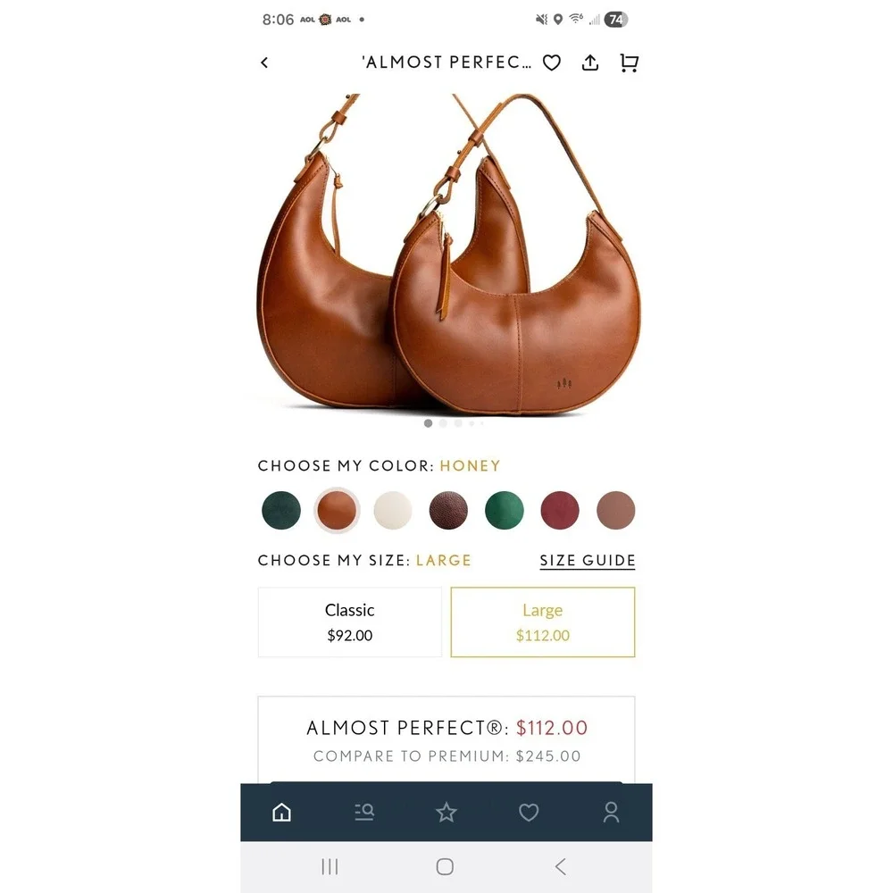 Portland Leather Large Nora In Cowboy Jeans Unicorn Color. Used 2x. EUC - Picture 9 of 9